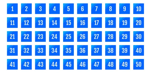 Üzerinde numaralar olan düğmeler. vektör illüstrasyonu