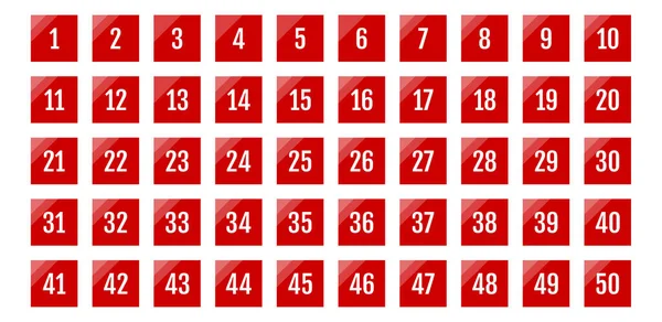 Bir sürü beyaz rakamlı kırmızı klavye