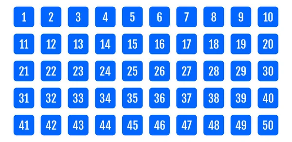 Üzerinde numaralar olan düğmeler. vektör illüstrasyonu