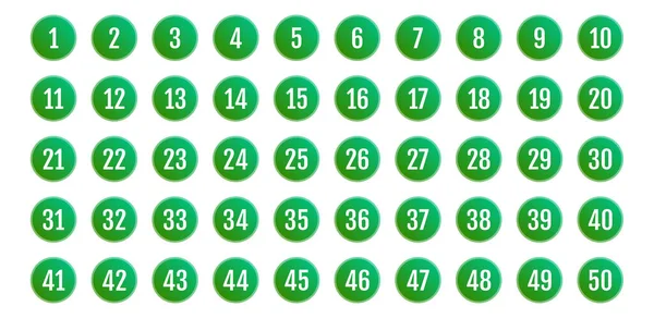 Üzerinde numaralar olan düğmeler. vektör illüstrasyonu