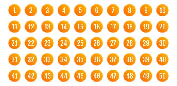 Üzerinde numaralar olan düğmeler. vektör illüstrasyonu