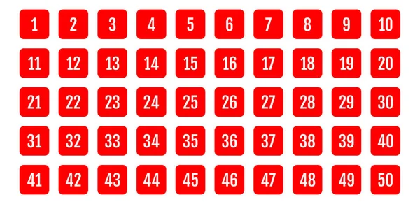 Bir sürü beyaz rakamlı kırmızı klavye