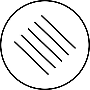 Soyut geometrik şekillerin basit simgesi, vektör illüstrasyonu