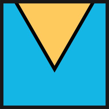 üçgen soyut işaret vektör çizimi