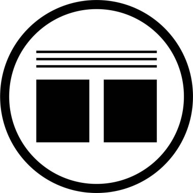 Web arayüzü simgesi, vektör illüstrasyonu