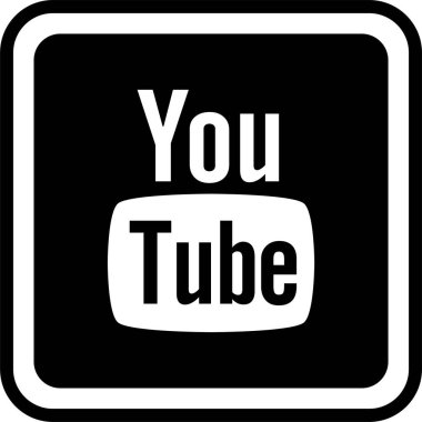 Sosyal medya youtube, vektör illüstrasyonu
