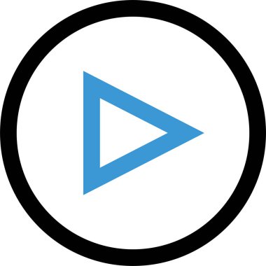 video simgesi, vektör illüstrasyonunu çal