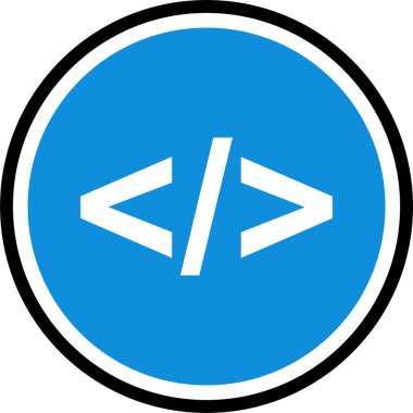 Bir trafik işaretinin vektör illüstrasyonu