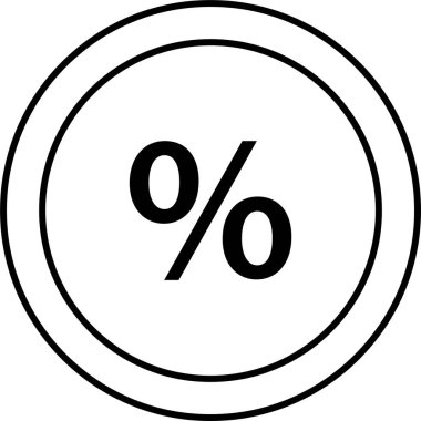 Basit e-ticaret konsepti simgesi, vektör illüstrasyonu