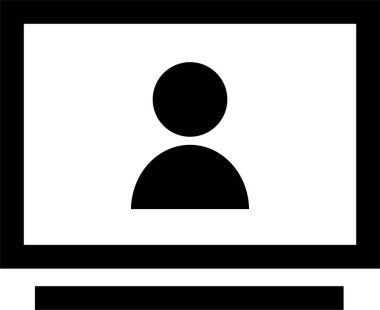 kullanıcı. Web simgesi basit illüstrasyon