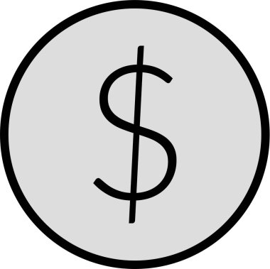 Dolar işareti vektör illüstrasyonuName 