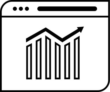 Seo simgesinin vektör illüstrasyonu