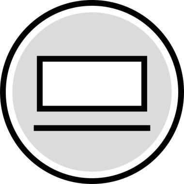 Web arayüzü simgesi, vektör illüstrasyonu