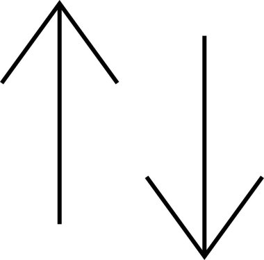 navigasyon simgesi işaret vektör çizimi