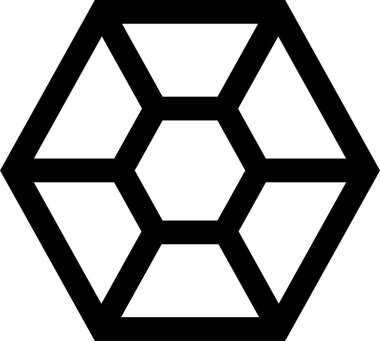 Basit bilgisayar arayüzü simgesi, vektör illüstrasyonu