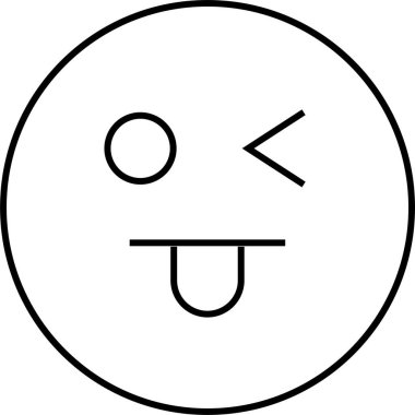 yüz simgesi, vektör illüstrasyonu 