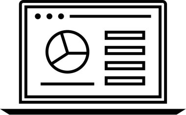 Basit web bilgi simgesi, vektör illüstrasyonu