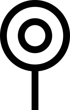 Konum simgesi. Yönlendirme simgesi. Harita Simgesi, Vektör İllüstrasyonu