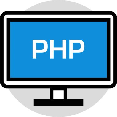 Bilgisayar. Web simgesi basit illüstrasyon