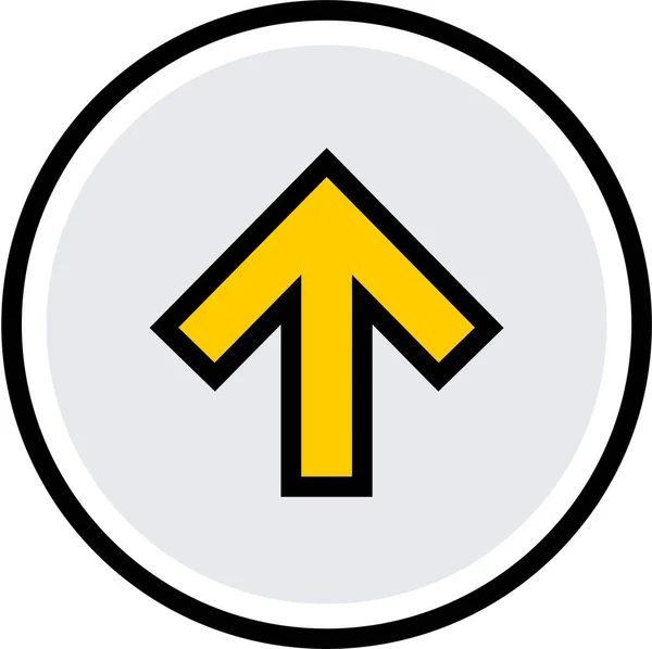 User Interface Arrow Icon Vector Illustration — Stock Vector