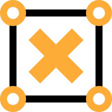 İptal et. Web simgesi basit illüstrasyon