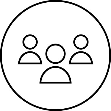 İnsan simgesinin vektör illüstrasyonu