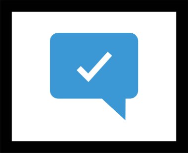 Basit işaretleme simgesi, vektör illüstrasyonu