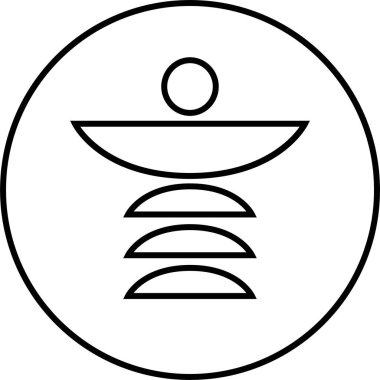 Mısır kültürü işaret vektör illüstrasyonu