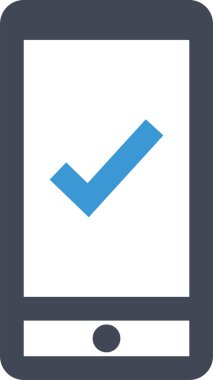 Basit işaretleme simgesi, vektör illüstrasyonu