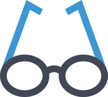 Gözlük. Web simgesi basit illüstrasyon