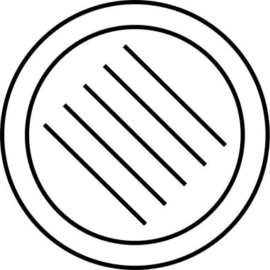 Soyut geometrik şekillerin basit simgesi, vektör illüstrasyonu