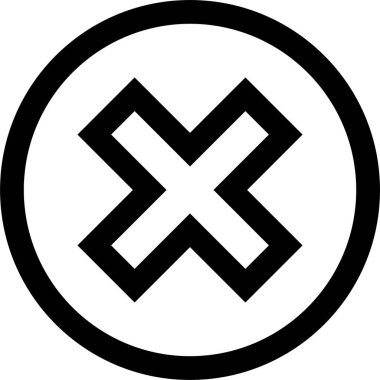 Soyut geometrik şekillerin basit simgesi, vektör illüstrasyonu