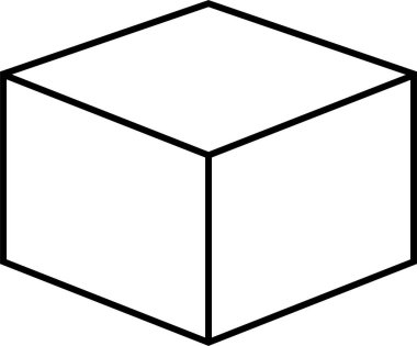 Basit emlak konsepti simgesi, vektör illüstrasyonu