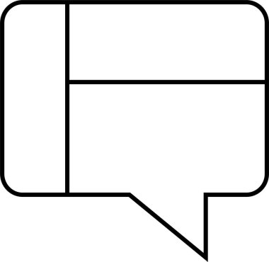 sohbet simgesi vektör illüstrasyonu 