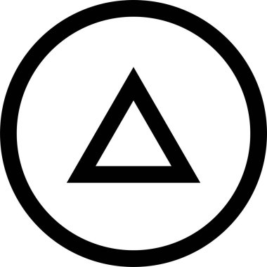 üçgen soyut işaret vektör çizimi