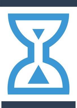 Kum saati. Web simgesi basit illüstrasyon