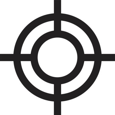 Hedef. Web simgesi basit illüstrasyon