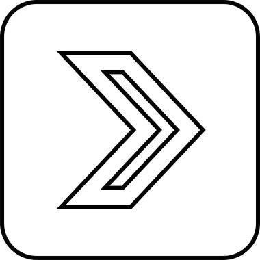 kullanıcı arayüzü ok simgesi, vektör illüstrasyonu