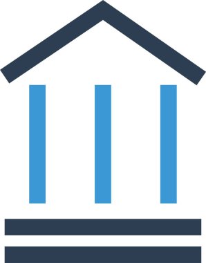 Basit çevrimiçi bankacılık simgesi, vektör illüstrasyonu