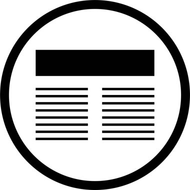 Web arayüzü simgesi, vektör illüstrasyonu