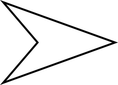 kullanıcı arayüzü ok simgesi, vektör illüstrasyonu