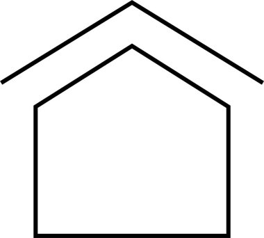 ev simgesi, vektör illüstrasyonu