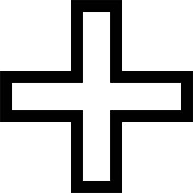 ekle, artı simge vektör illüstrasyonu 