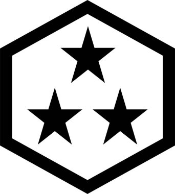 Soyut geometrik şekillerin basit simgesi, vektör illüstrasyonu