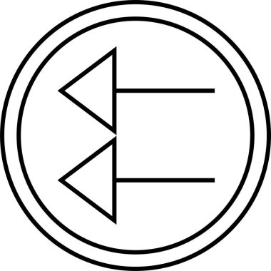 kullanıcı arayüzü ok simgesi, vektör illüstrasyonu