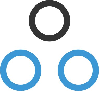 Basit bilgisayar arayüzü simgesi, vektör illüstrasyonu