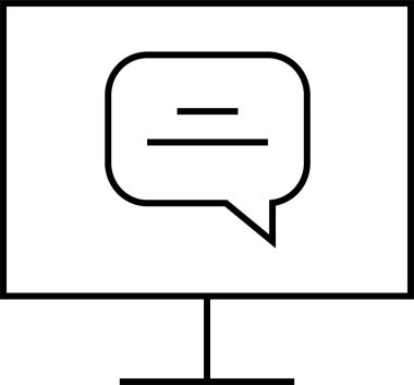  SMS ve Metin konuşma ikonu vektör illüstrasyonu