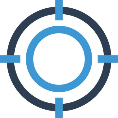 Hedef. Web simgesi basit illüstrasyon