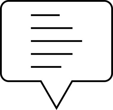  SMS ve Metin konuşma ikonu vektör illüstrasyonu