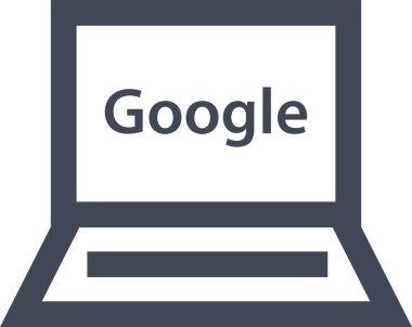 Bilgisayar. Web simgesi basit illüstrasyon